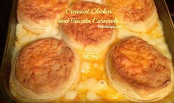 creamed Chicken and Biscuits Casserole