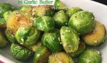 Healthy Brussels Sprouts in Garlic Butter