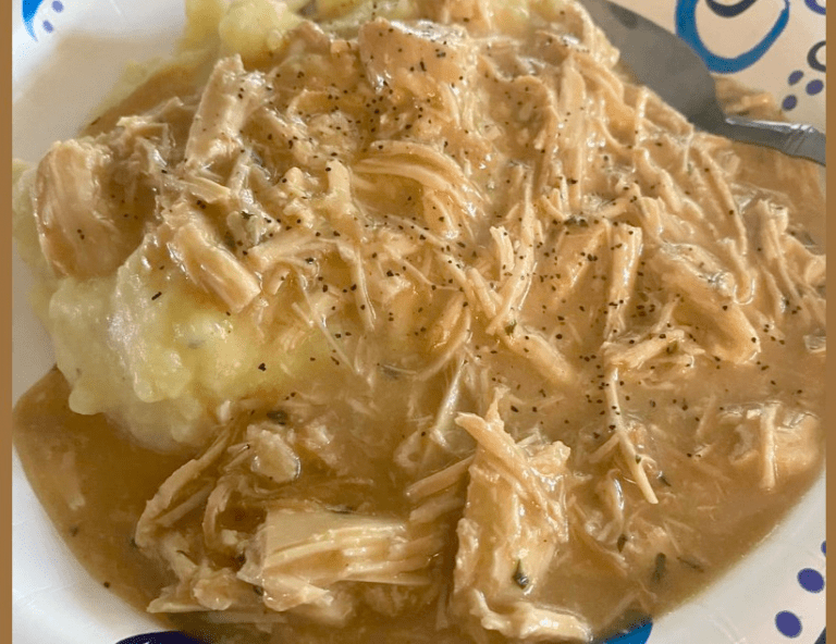 Easy Crockpot Chicken and Gravy